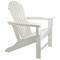 White All Weather Recycled Plastic Outdoor Adirondack Chair